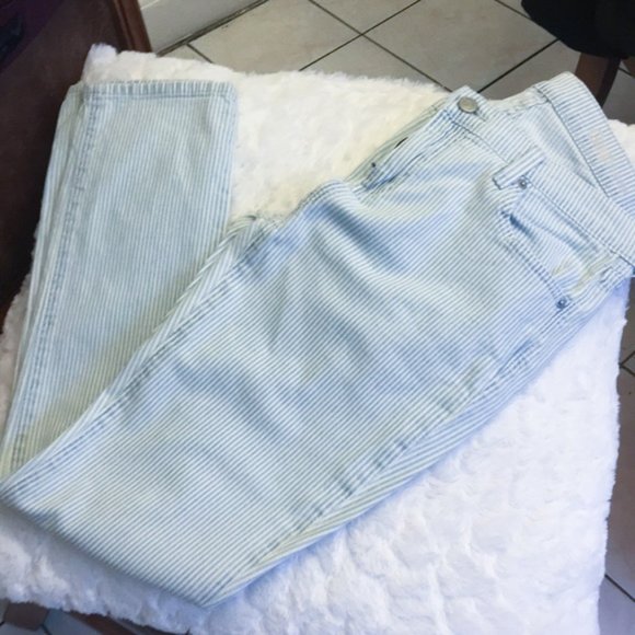 GAP Girlfriend Striped Pants 27 regular - Picture 2 of 3